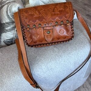Patricia Nash leather crossbody bag